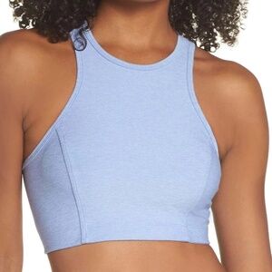 Outdoor Voices Womens Medium Tank Top Cropped Racerback Blue Athleisure